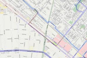 Proposed Greenway bypass route on Port Road.