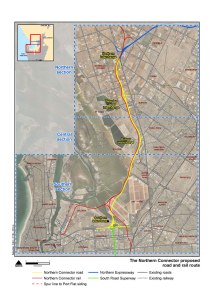 The_Northern_Connector_proposed_road_route_with_rail